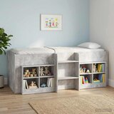  Kreveta za visoko spavanje djece Betonska siva 75 x 190 cm | Shoptok.si