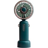 INF Zložljiv polnilni ročni ventilator 4800mAh, 3-hitrostni, z vrvico Green, (5000310484) | Shoptok.si