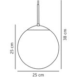 Nordlux Luster CAFE na kablu, 1xE27/25W/230V, prečnik 25 cm | Eponuda.com