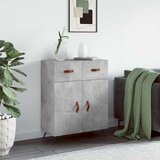 Komoda siva boja betona 69,5x34x90 cm od konstruiranog drva Slike