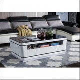 Olimp Sport Klub sto Poket C2259K MDF Beli visoki sjaj /Crno staklo 800-430 | ePonuda.com