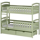 Molarem Home Drveni dječji krevet na kat Ignas s ladicom - olive - 200x90 cm - Bez madraca | shoptok.hr