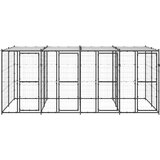 Vanjski kavez za pse s krovom čelični 9,68 m² | shoptok.hr