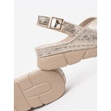 GOODIN Gold flat sandals | Shoptok.si