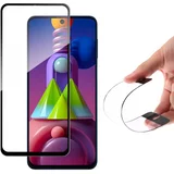 Cover Flexi Nano hibridno steklo za zaščito zaslona z okvirjem za Samsung Galaxy M51 črno