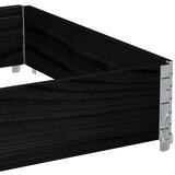  Vrtni sadilica crna 120 x 80 cm od masivne borovine | Eponuda.ba