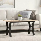  Stolić za kavu Y-oblika 90x40x45 cm borovina i lijevano željezo