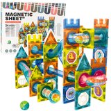  Set of Magnetic Construction Blocks Ball Track Colorful 98 pcs. | Shoptok.si