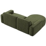 Makamii Zelena kutna garnitura od šenila (s lijevim kutom/s ležaljkom) Omao – | shoptok.hr