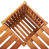 vidaXL Vrtna kutna klupa sa sadilicom 117 x 117 x 40 cm bagremovo drvo | shoptok.hr