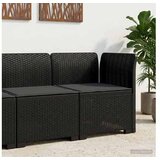 vidaXL Fotelja za jedan s Jastukom Izgled Ratan PP Antracit - Antracit Kutna sofa s antracit jastučićem | shoptok.hr