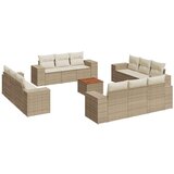 13-dijelni set vrtnih sofa s jastucima poliratan Bež | shoptok.hr