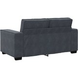  3-dijelni set sofa s jastucima, tamno sivi baršun | shoptok.hr