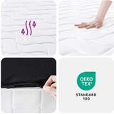  Madrac s džepičastim oprugama srednje čvrst 160 x 200 cm bračni | shoptok.hr