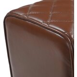  Klupa 110 x 30 x 45 cm Prava koža Smeđa dijamantna | shoptok.hr