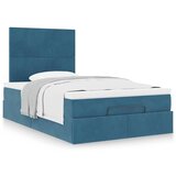 vidaXL Okvir za krevet s madracima tamnoplavi 120x190 cm baršunasti Cijene