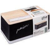 Five KUTIJA ZA KRUH COLOR 32,7X20,2X15CM LIM/HEVEA/NEHRĐAJUĆI ČELIK CRNA Slike