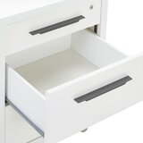 CARRYHOME PREDALNIK NA KOLESCIH bela, visoki sijaj | Shoptok.si