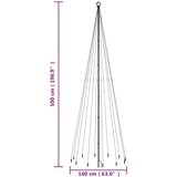  Božićno drvce sa šiljkom i 732 LED žarulje hladne bijele 500 cm | shoptok.hr