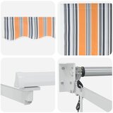 Povlačivi tende Šareni 400 × 300 cm Poliester i metal | shoptok.hr