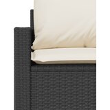  4-dijelni set vrtnih sofa od poliratana s jastucima crni | shoptok.hr