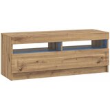  LED TV kabinet UTRECHT 3 kom. Hrast artisan Konstruirano drvo Siva 100 x 35 x 40 cm | shoptok.hr