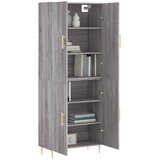  Visoka komoda siva sonome 69,5x34x180 cm od konstruiranog drva | shoptok.hr