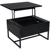 Livetastic klubska miza, 70/40,5-65,5/60 cm črna | Shoptok.si