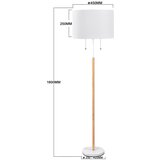  Stojeća lampa FOGO 2xE27/15W/230V bela/bež | Eponuda.com