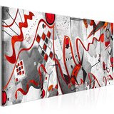  Slika - Red Ribbons (1 Part) Wide 100x45 Cijene
