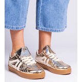 Gemre Gold patent leather women's sneakers Keyla | Shoptok.si