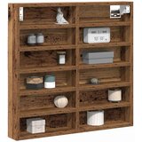  Ormar za izlaganje s policom Zidne Staro drvo 60 x 8,5 x 58 cm | shoptok.hr