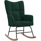  Stolica za ljuljanje tamnozelena baršunasta | shoptok.hr