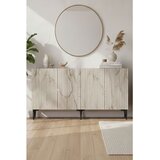 Hanah home komoda Zeynep 180, 180 cm, bela / travertin | Eponuda.com