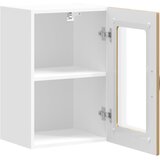  Zidni kuhinjski ormarić sa staklenim vratima "Kalmar" Artisan hrast, inženjersko drvo | Eponuda.com