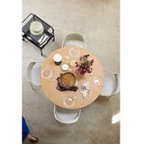 Hübsch Svijetlo siva metalna blagovaonska stolica s naslonima za ruke/složiva Arch – | shoptok.hr