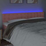  LED uzglavlje ružičasto 180x5x78/88 cm baršunasto | shoptok.hr