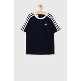 Adidas Otroška bombažna kratka majica G 3S BF mornarsko modra barva | Shoptok.si