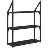  Polica na zidu Crni hrast 60 x 21 x 78,5 cm Konstruirano drvo | shoptok.hr