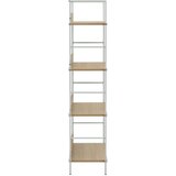 Police Knjižna polica 4-nadstropna hrast 60x27,6x124,5 cm inž. les, (20771764) | Shoptok.si
