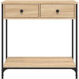  Konzolni stol boja hrasta 75 x 34,5 x 75 cm konstruirano drvo | shoptok.hr