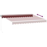 Tenda na ručno uvlačenje bordo 350 x 250 cm | Eponuda.com