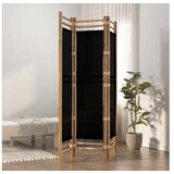  Sklopiva sobna pregrada s 3 panela 120 cm od bambusa i platna | shoptok.hr