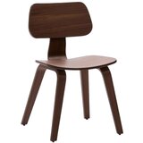 Kave Home Tamno smeđa blagovaonska stolica u dekoru oraha Gena – | shoptok.hr