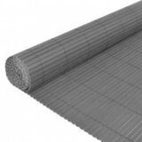 Dvostrana vrtna ograda 90 x 400 cm siva | Eponuda.com