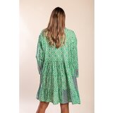 Fenzy Pamučna Mini Haljina S Uzorkom, Zelena | shoptok.hr