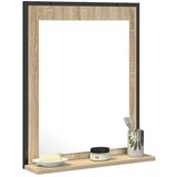  Ogledalo za kopalnico s polico Sonoma hrast 50x12x60 cm iz inženirskega lesa | Shoptok.si