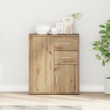 vidaXL Strani šal artisan hrast 60 x 31 x 70 cm Konstruiran les | Shoptok.si