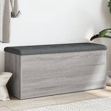  The Living Store Klop za shranjevanje siva sonoma 102x42x45 cm inženirski les - Klop Za Shranjevanje, (21448420) Cene