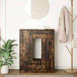  Komoda s ladicama i vratima dimljeni hrast 73x31x90 cm | shoptok.hr